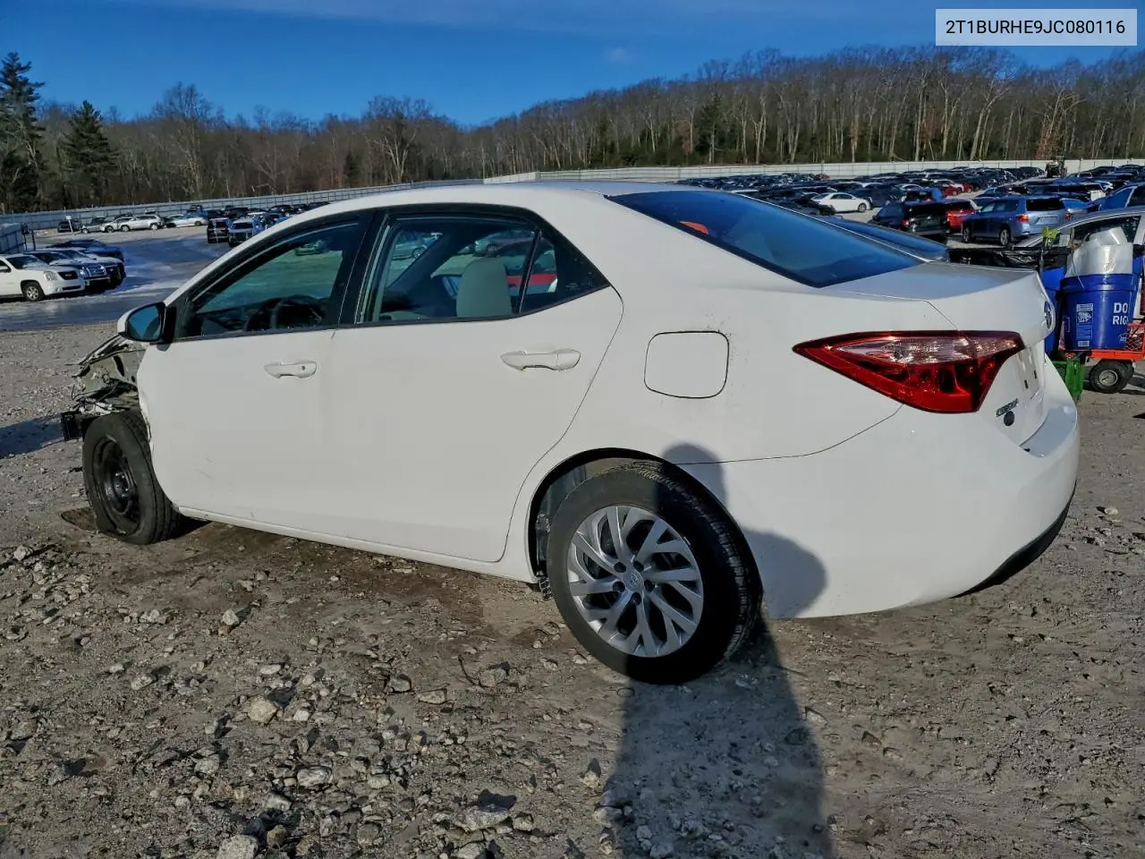 2T1BURHE9JC080116 2018 Toyota Corolla L
