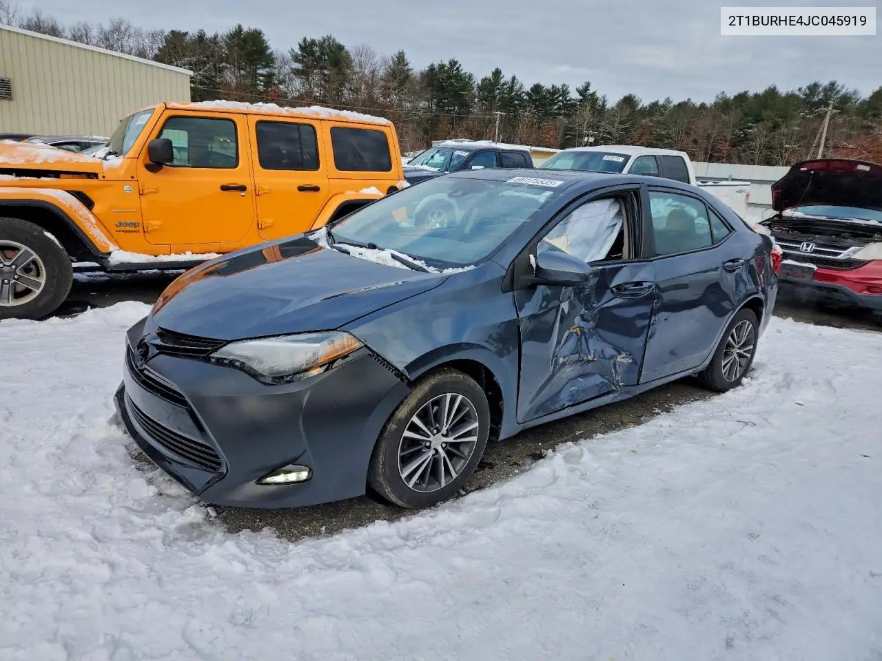 2T1BURHE4JC045919 2018 Toyota Corolla L