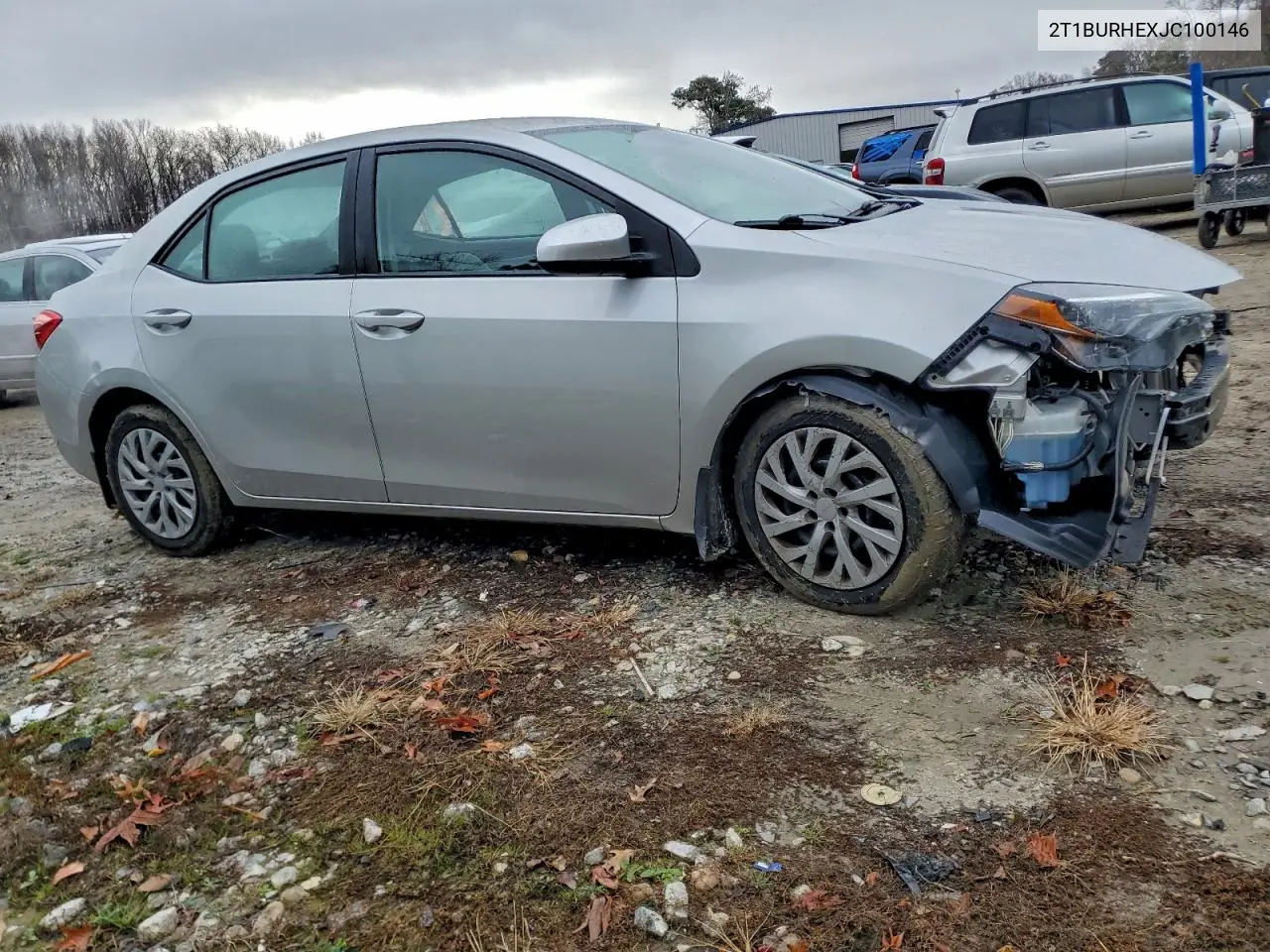 2T1BURHEXJC100146 2018 Toyota Corolla L