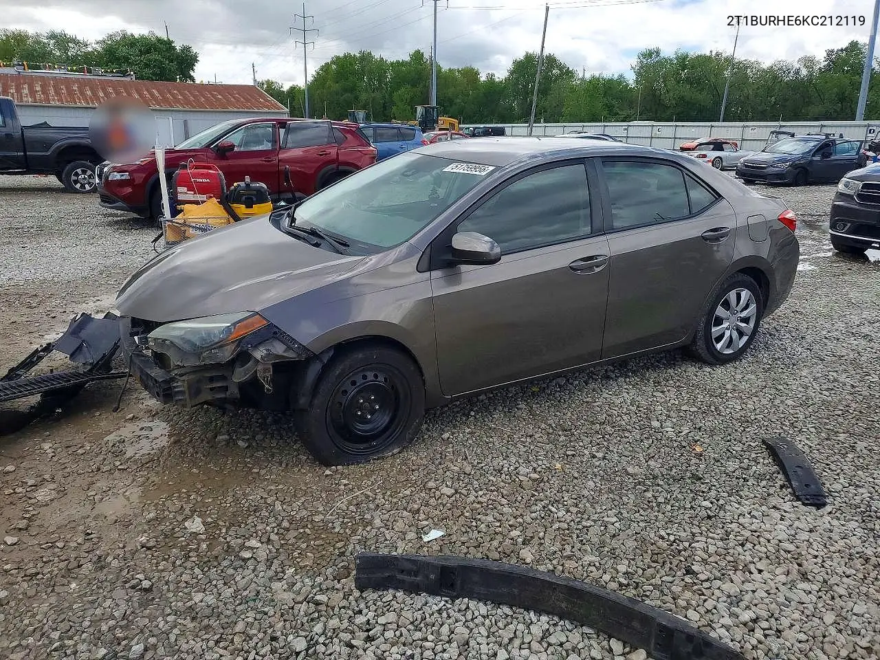 2T1BURHE6KC212119 2019 Toyota Corolla Le