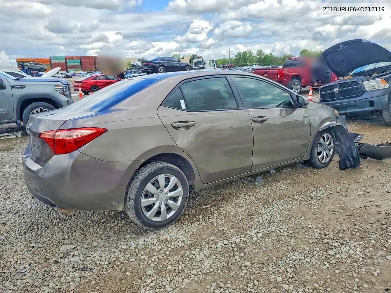 2T1BURHE6KC212119 2019 Toyota Corolla Le