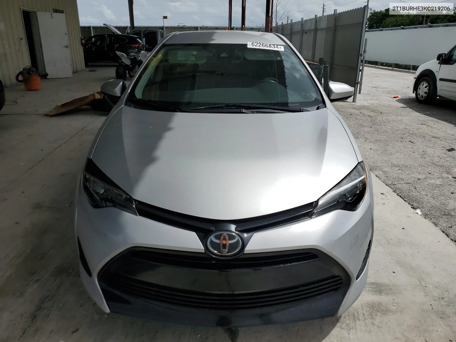 2019 Toyota Corolla L VIN: 2T1BURHE3KC219206 Lot: 62266834