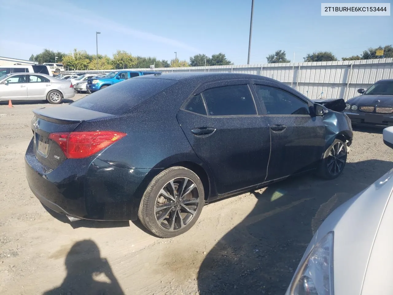 2019 Toyota Corolla L VIN: 2T1BURHE6KC153444 Lot: 68351354