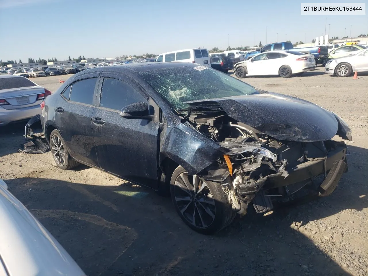 2019 Toyota Corolla L VIN: 2T1BURHE6KC153444 Lot: 68351354