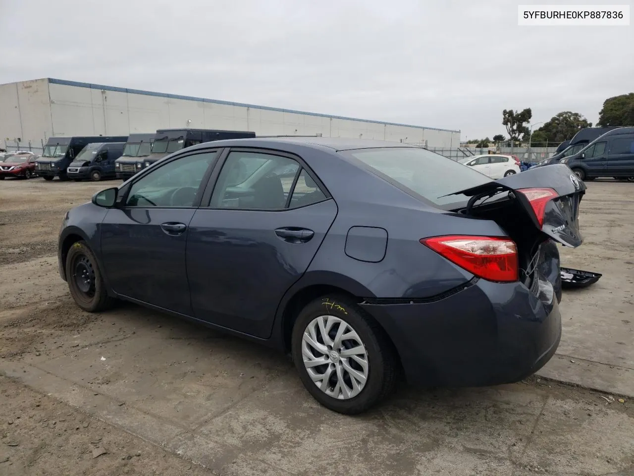 2019 Toyota Corolla L VIN: 5YFBURHE0KP887836 Lot: 72068004