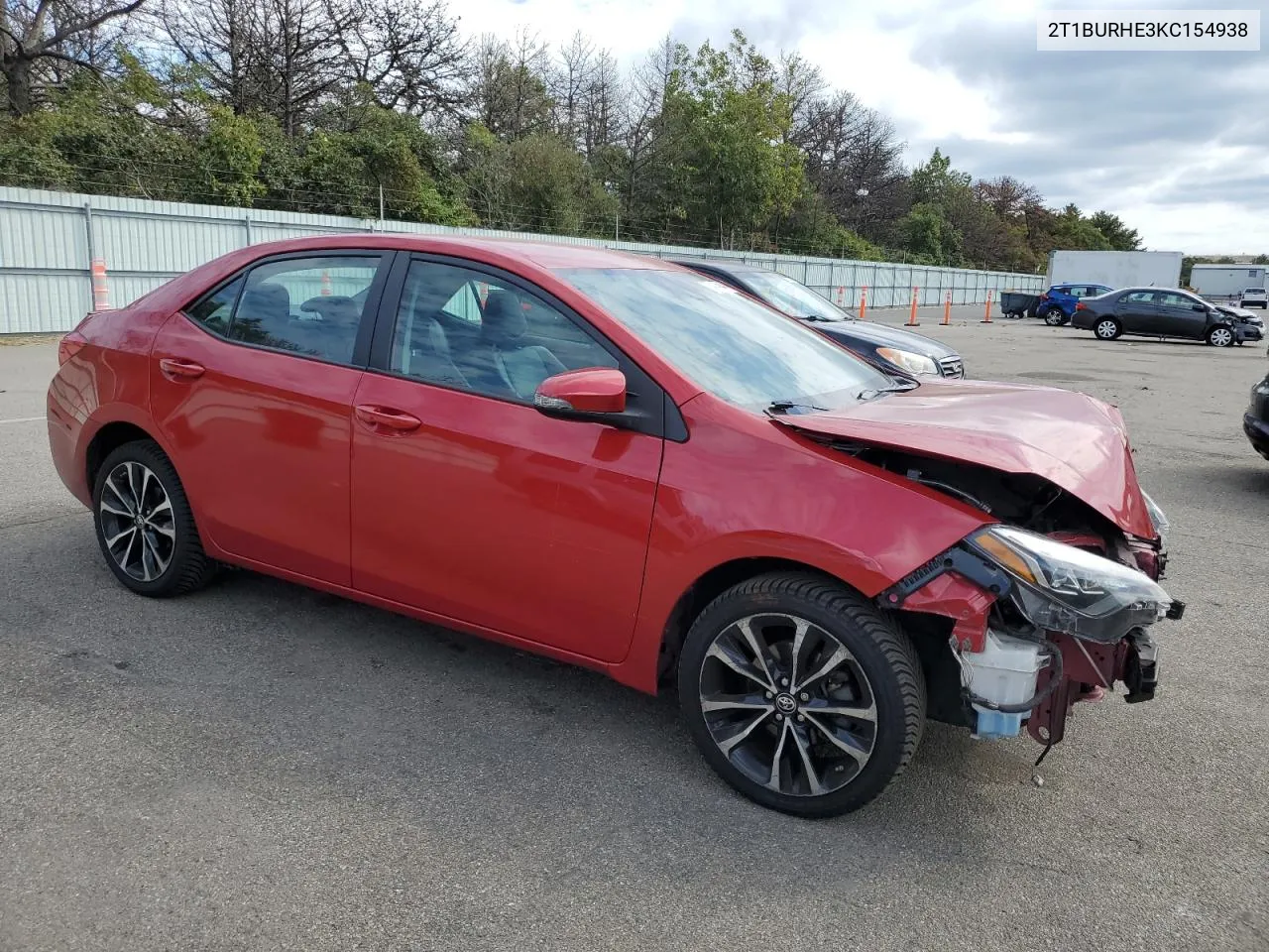 2019 Toyota Corolla L VIN: 2T1BURHE3KC154938 Lot: 72414544