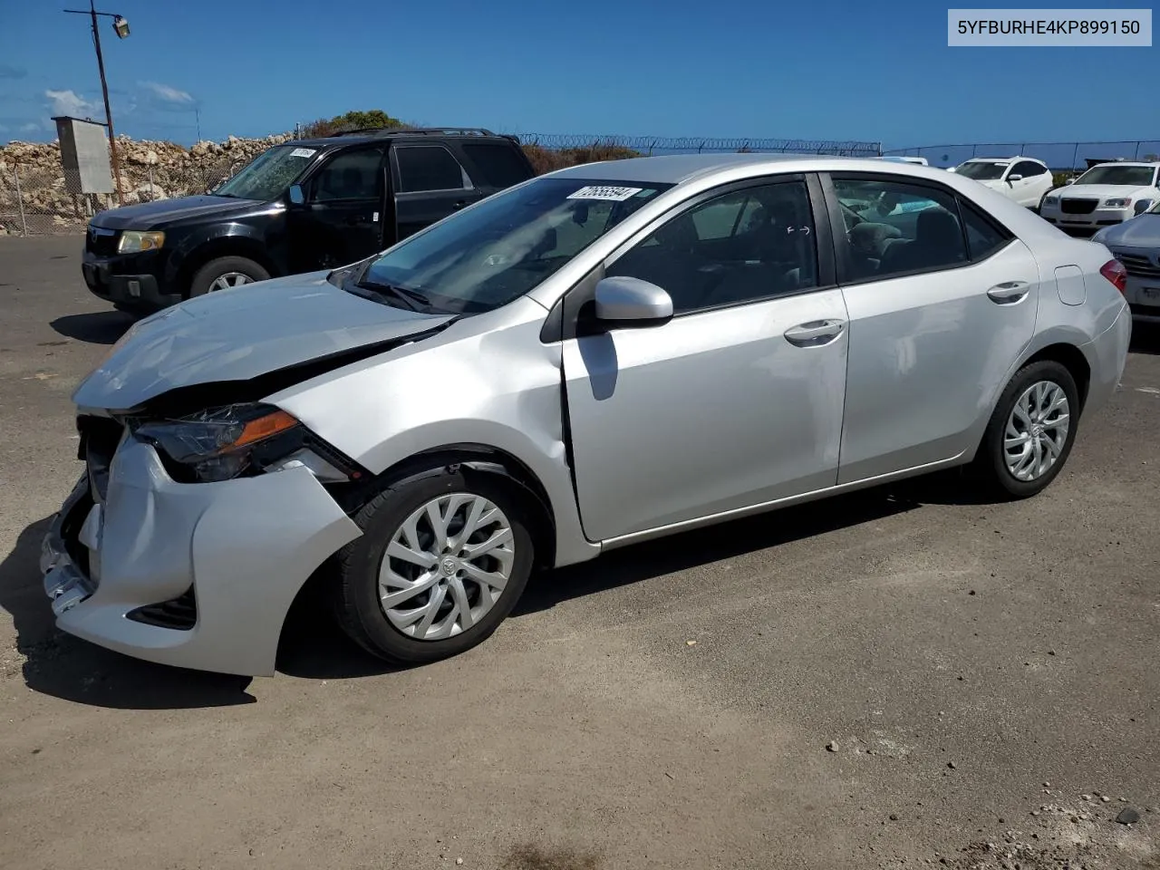 2019 Toyota Corolla L VIN: 5YFBURHE4KP899150 Lot: 72656594