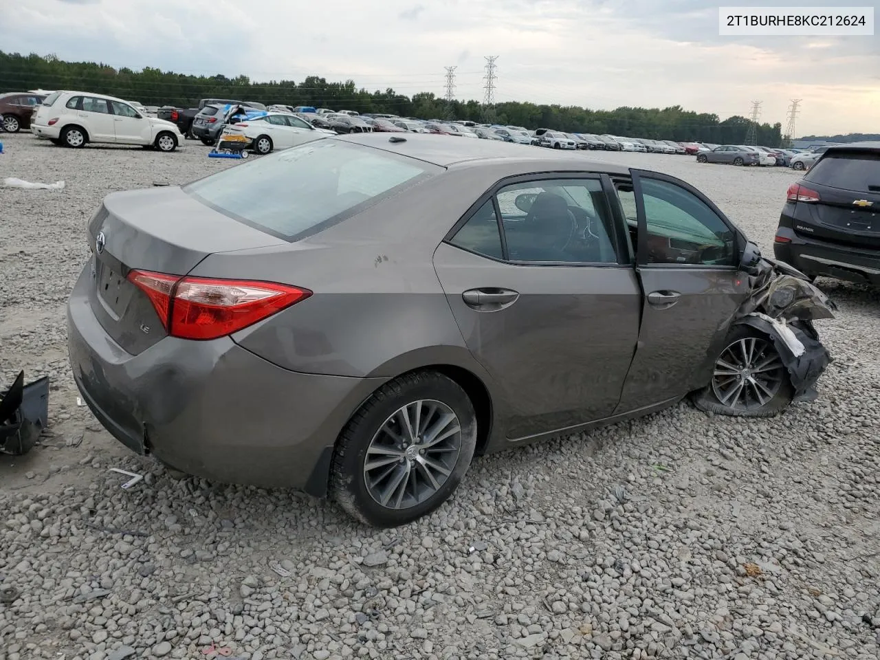 2019 Toyota Corolla L VIN: 2T1BURHE8KC212624 Lot: 72734974