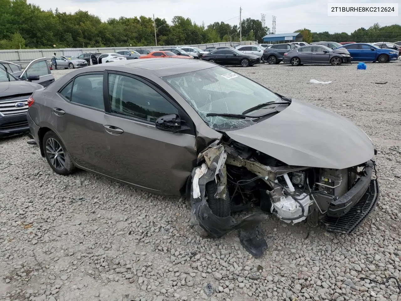 2019 Toyota Corolla L VIN: 2T1BURHE8KC212624 Lot: 72734974