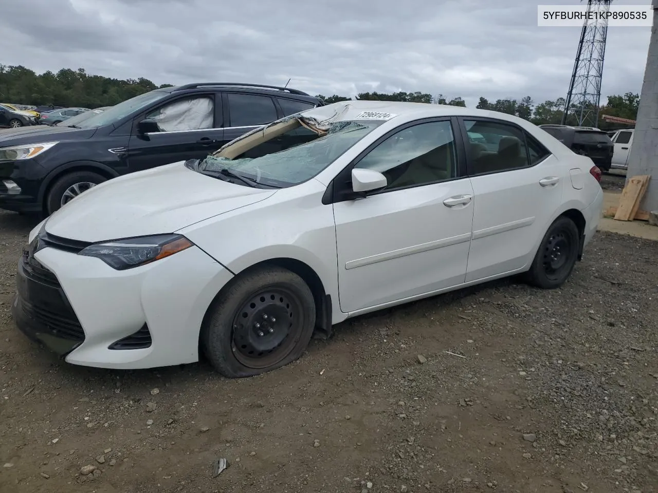 2019 Toyota Corolla L VIN: 5YFBURHE1KP890535 Lot: 72969124