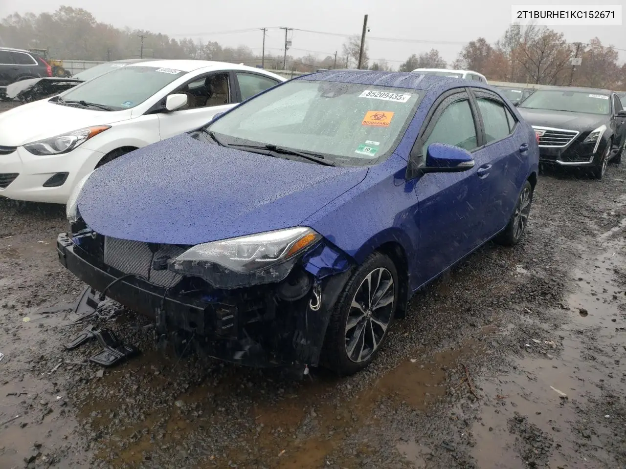 2T1BURHE1KC152671 2019 Toyota Corolla L