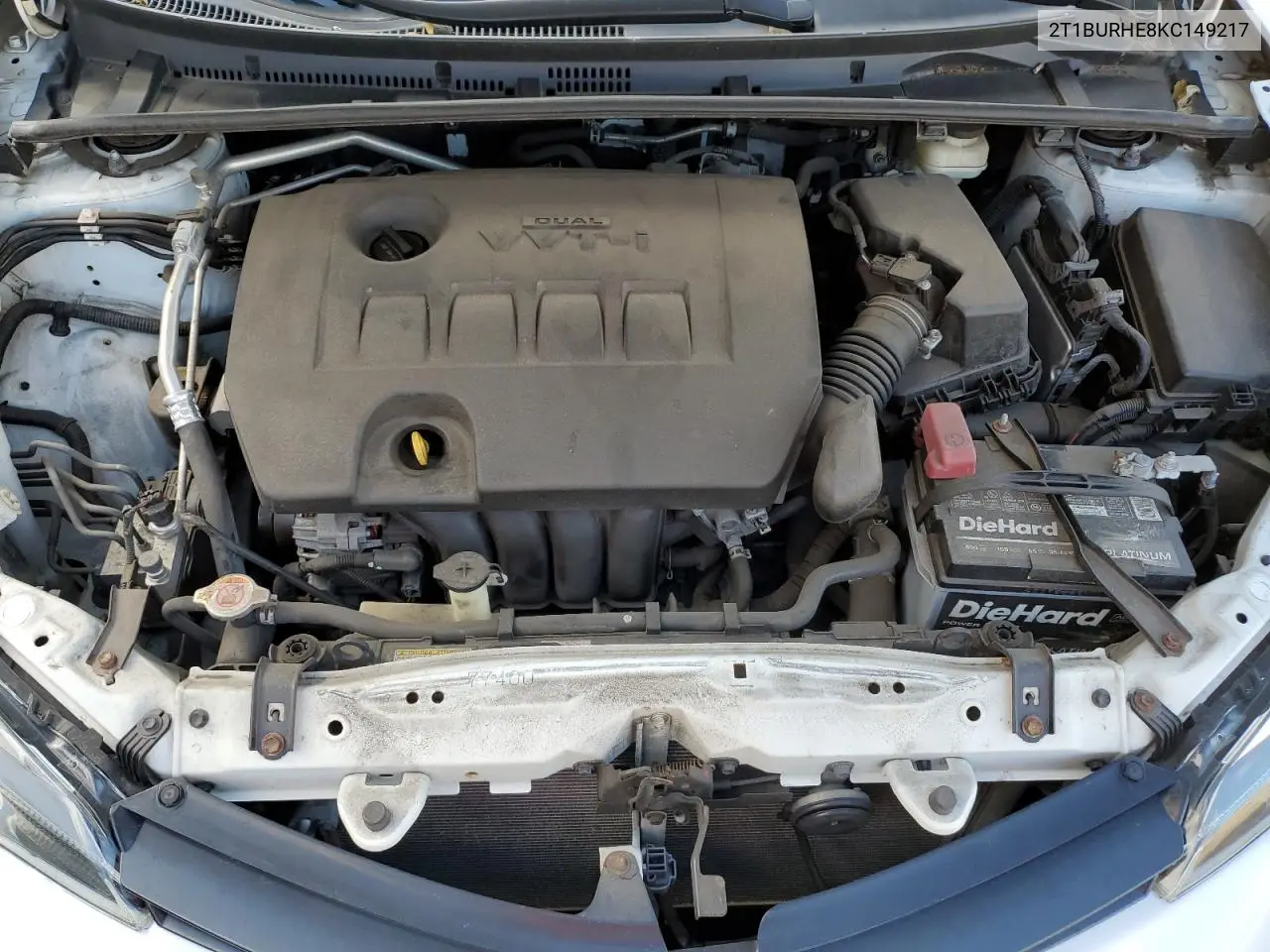 2T1BURHE8KC149217 2019 Toyota Corolla L