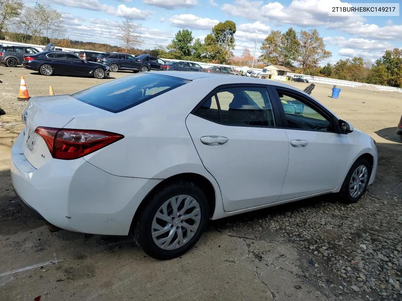 2T1BURHE8KC149217 2019 Toyota Corolla L