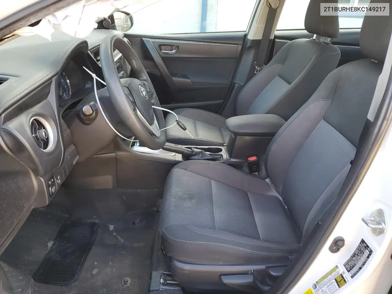 2T1BURHE8KC149217 2019 Toyota Corolla L