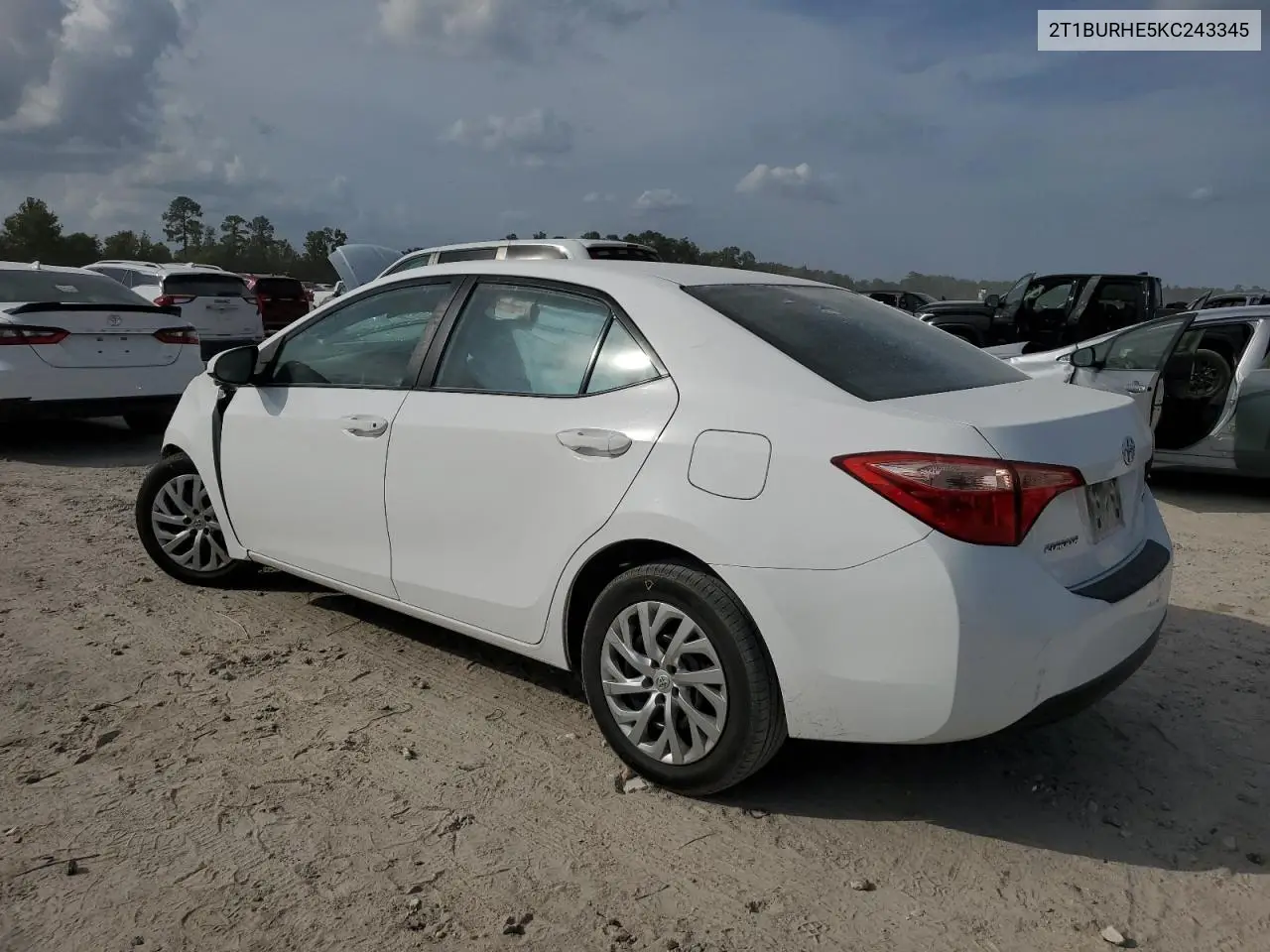 2T1BURHE5KC243345 2019 Toyota Corolla L