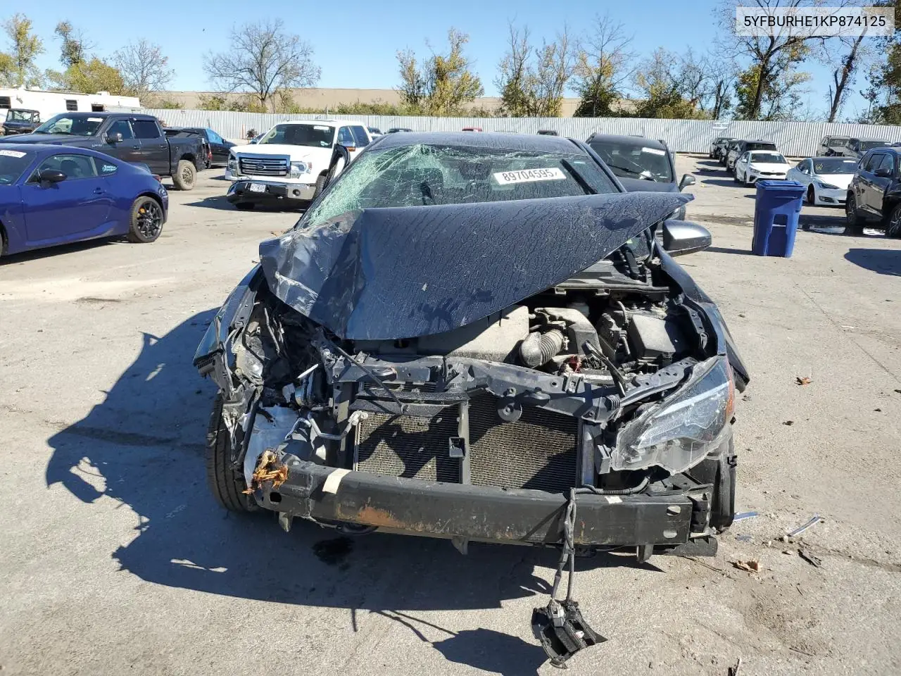 5YFBURHE1KP874125 2019 Toyota Corolla L