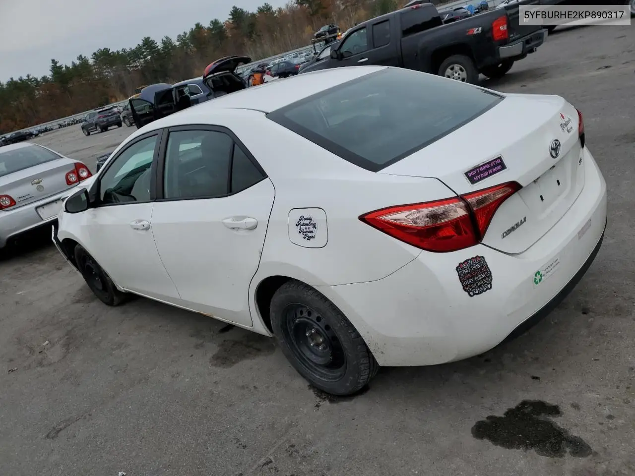 5YFBURHE2KP890317 2019 Toyota Corolla L