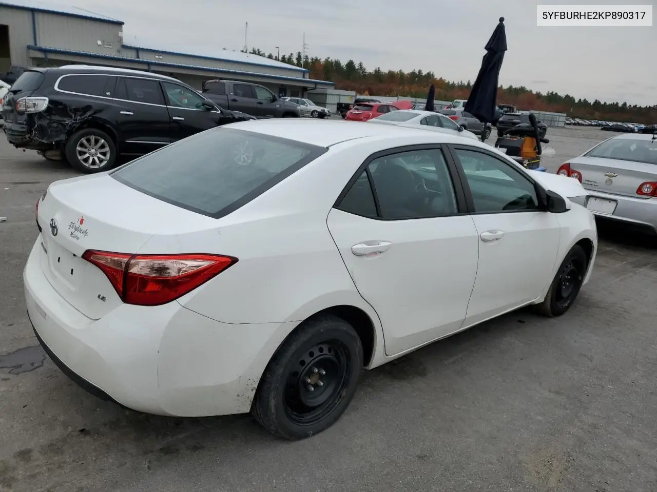 5YFBURHE2KP890317 2019 Toyota Corolla L
