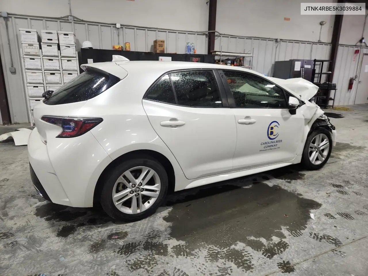 JTNK4RBE5K3039884 2019 Toyota Corolla Se