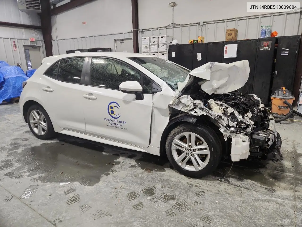 JTNK4RBE5K3039884 2019 Toyota Corolla Se