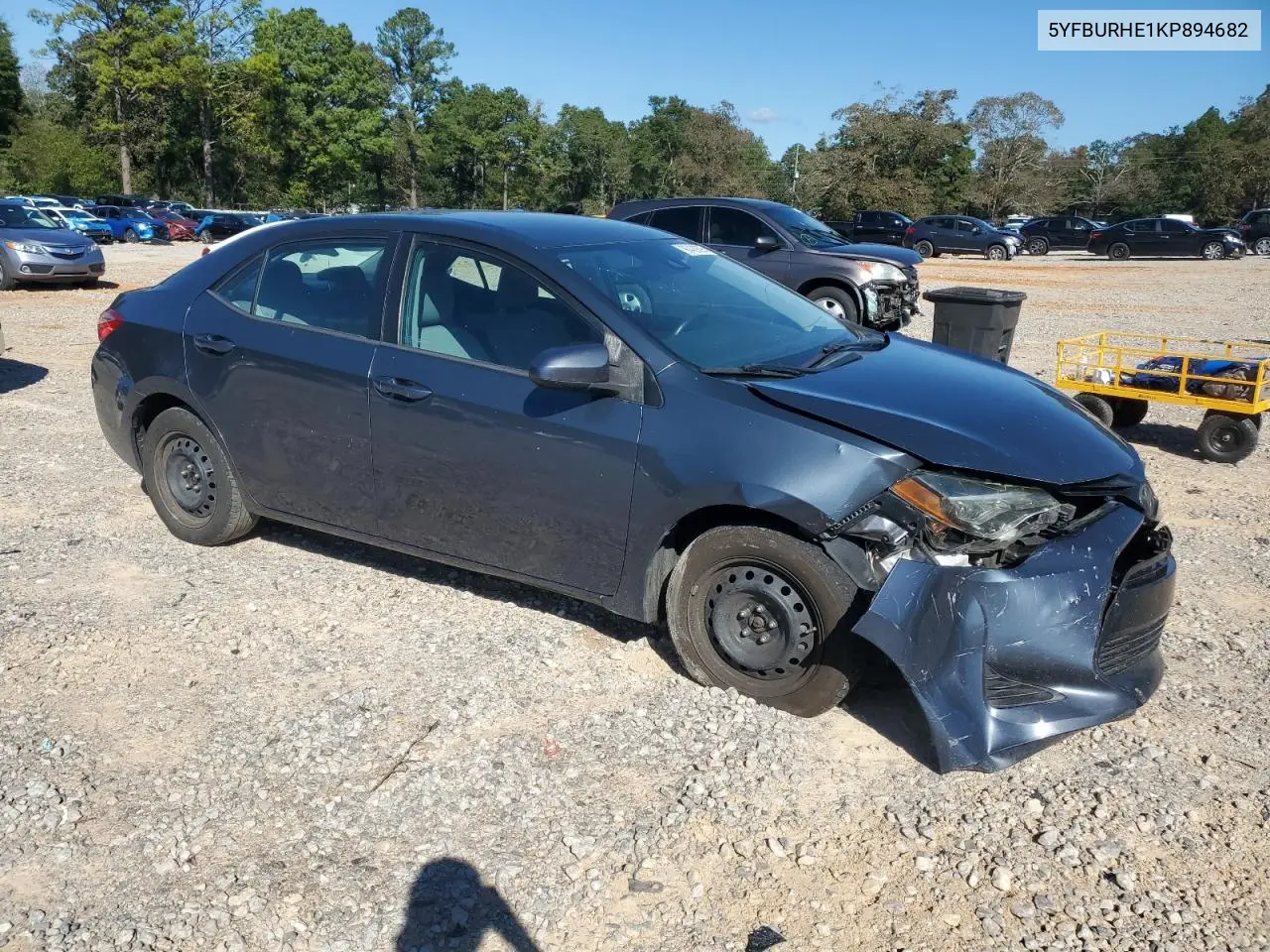 5YFBURHE1KP894682 2019 Toyota Corolla L