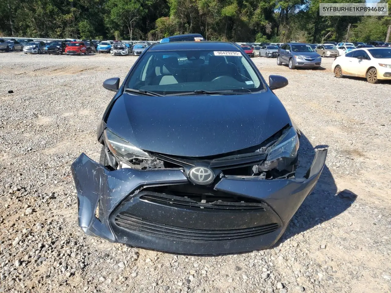 5YFBURHE1KP894682 2019 Toyota Corolla L