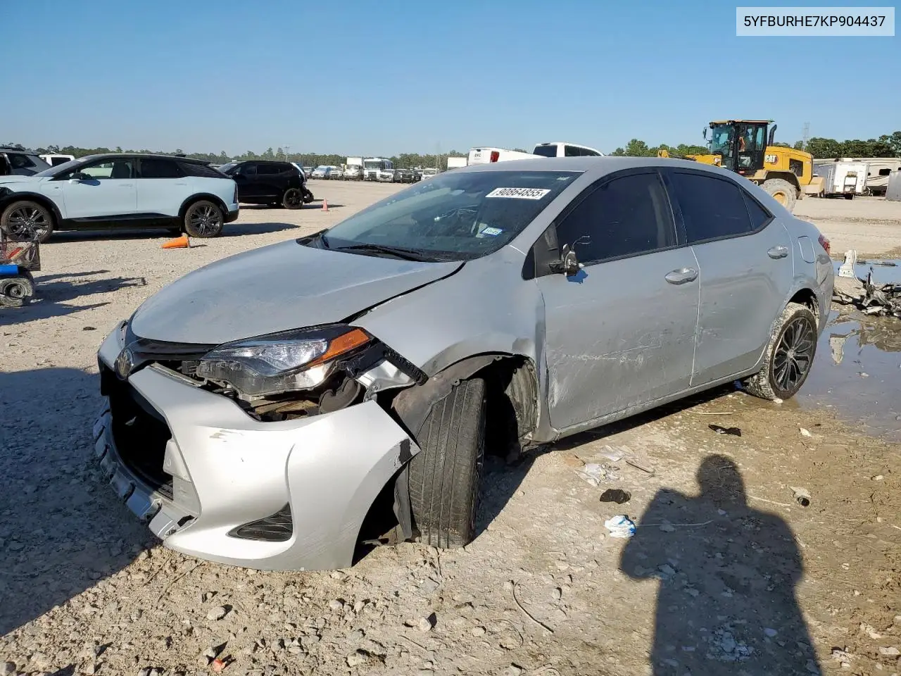 5YFBURHE7KP904437 2019 Toyota Corolla L
