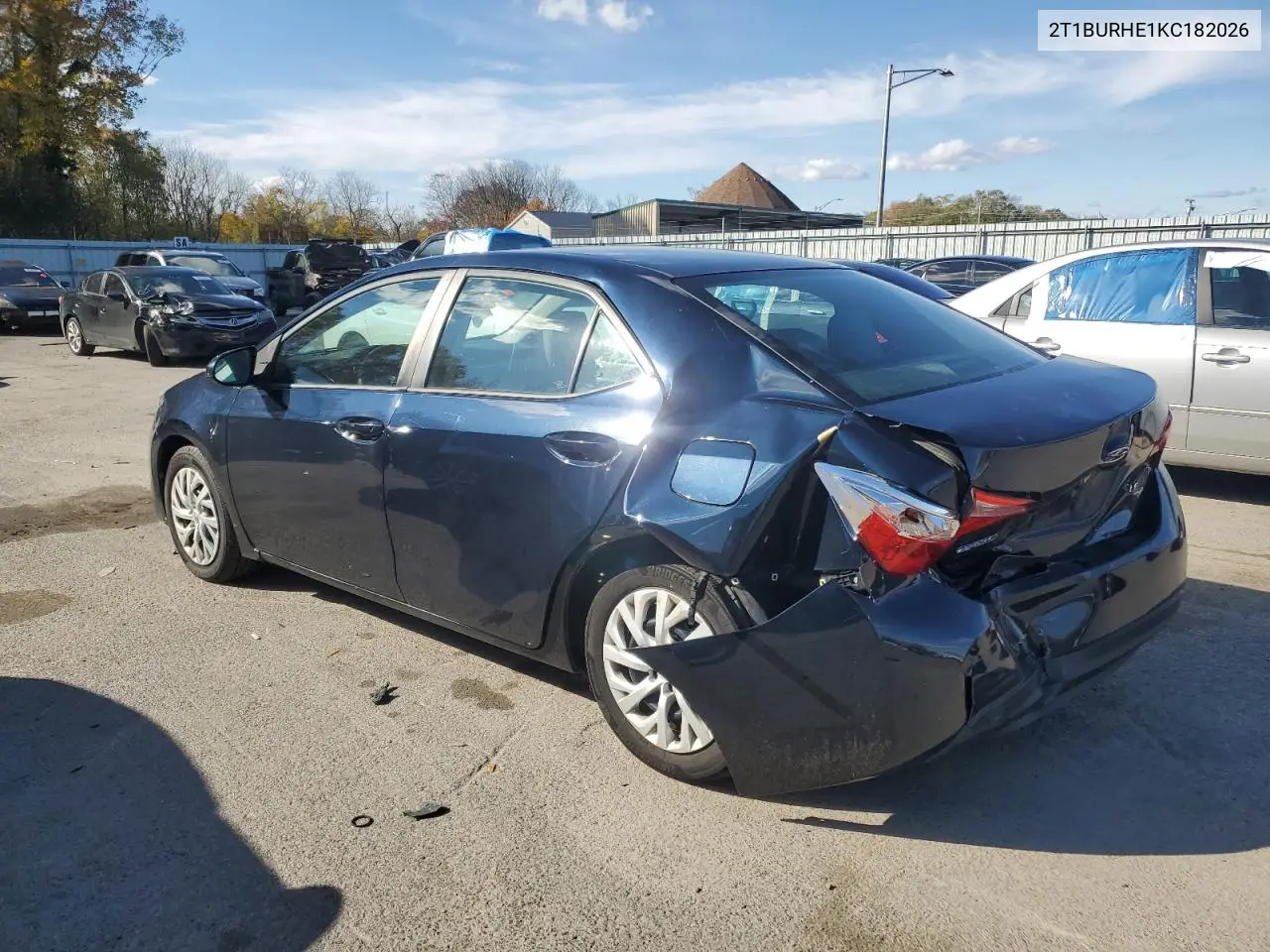 2T1BURHE1KC182026 2019 Toyota Corolla L