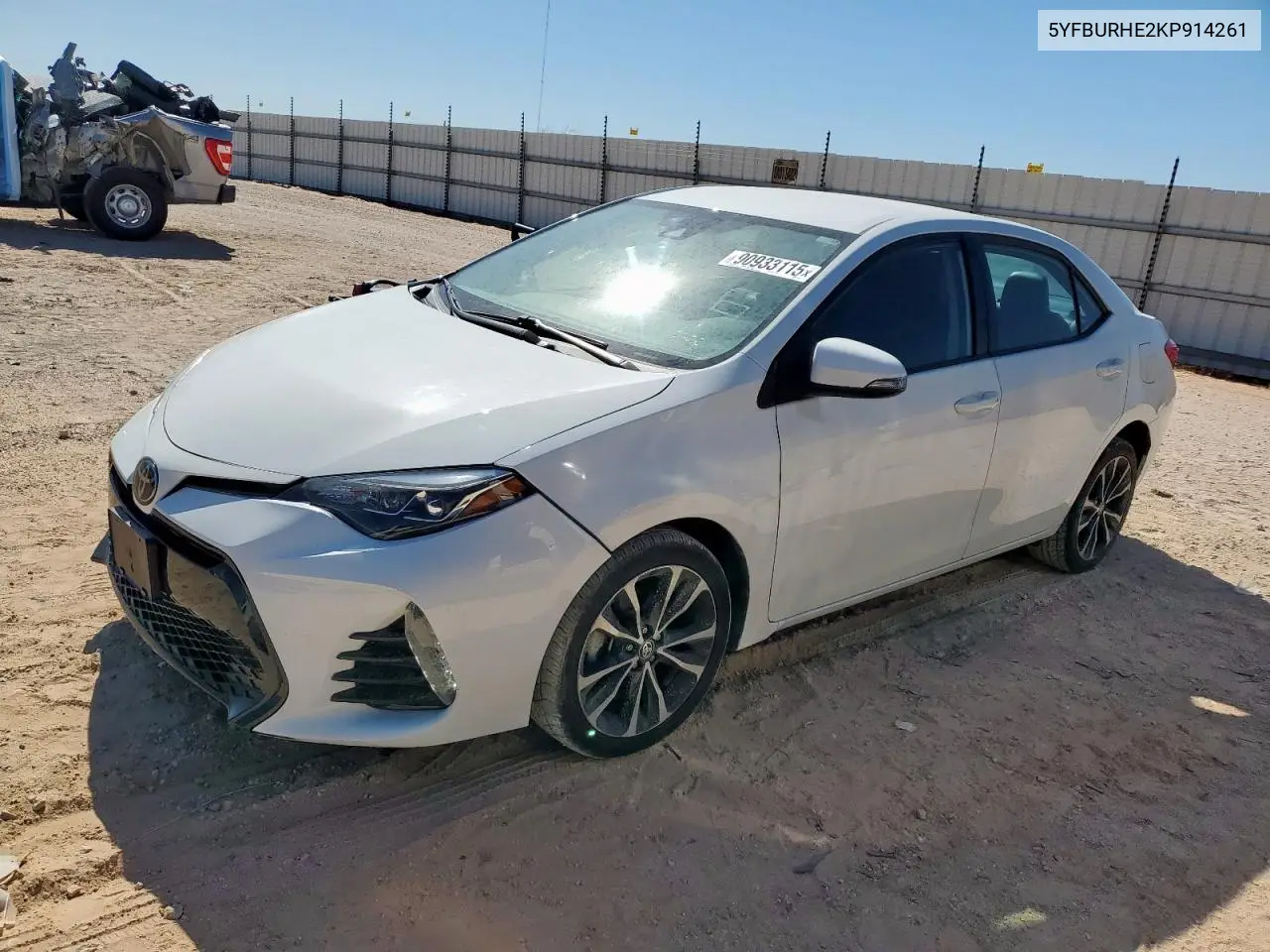 5YFBURHE2KP914261 2019 Toyota Corolla L