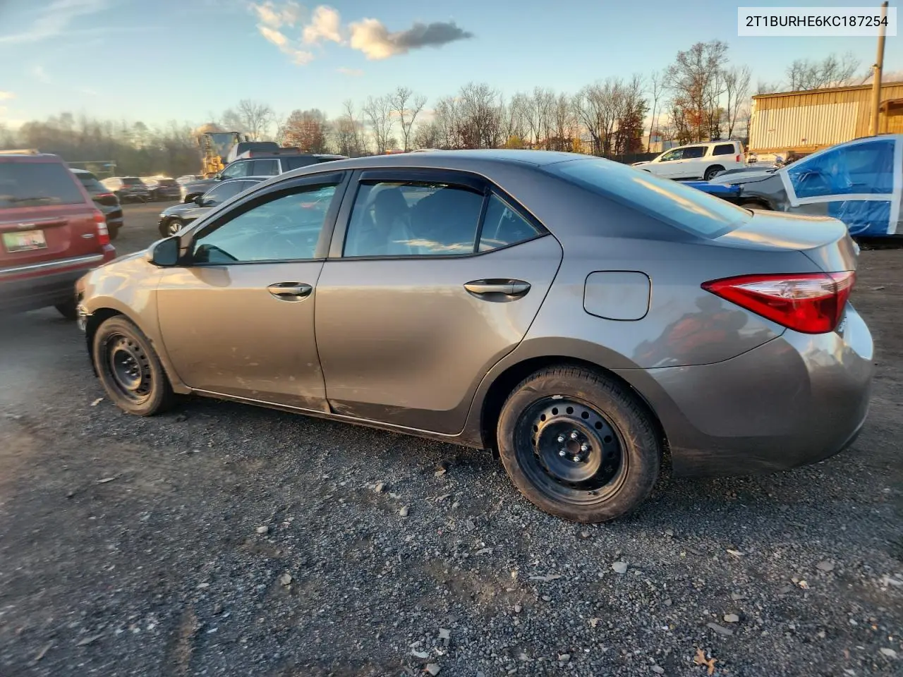 2T1BURHE6KC187254 2019 Toyota Corolla L