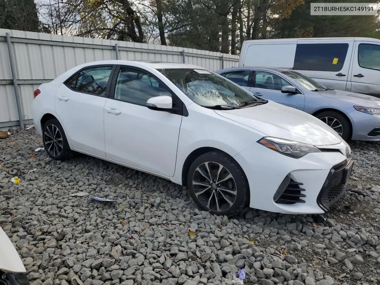 2T1BURHE5KC149191 2019 Toyota Corolla L