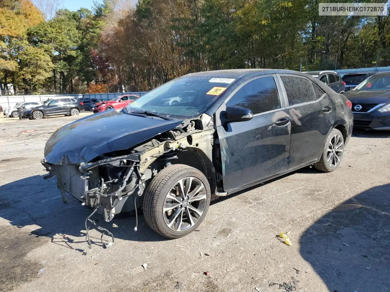 2T1BURHE8KC172870 2019 Toyota Corolla L