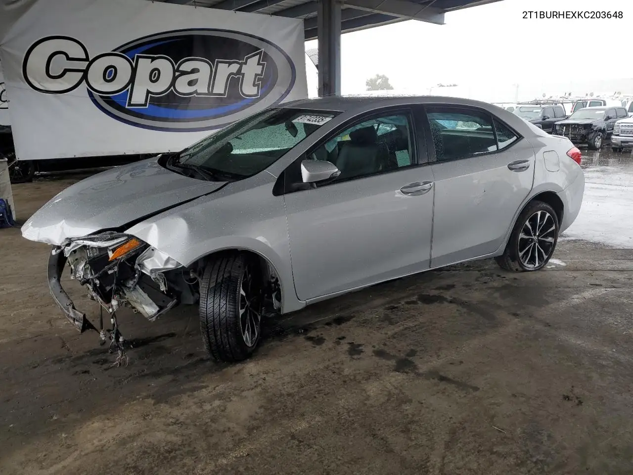 2T1BURHEXKC203648 2019 Toyota Corolla L