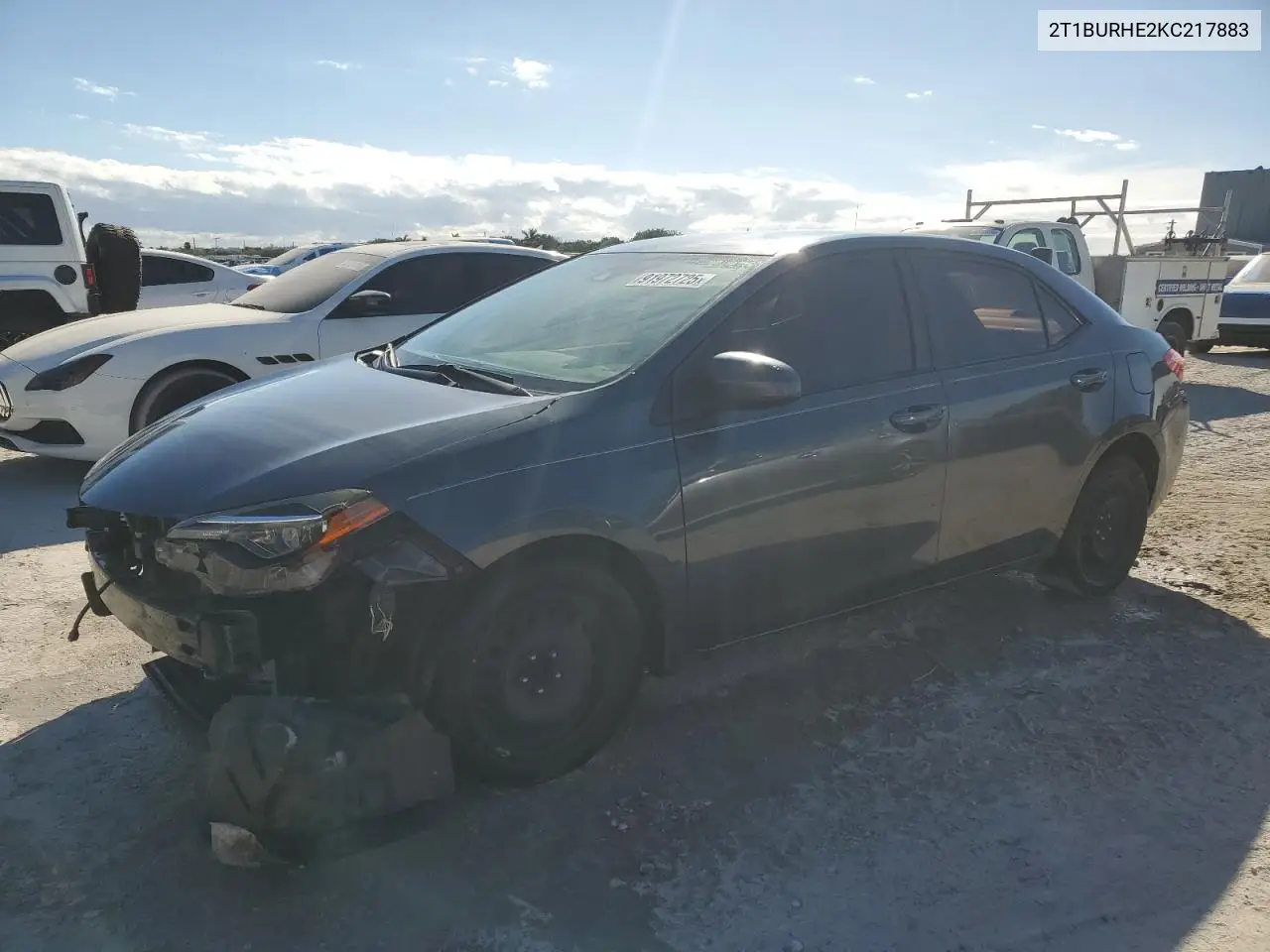 2T1BURHE2KC217883 2019 Toyota Corolla L