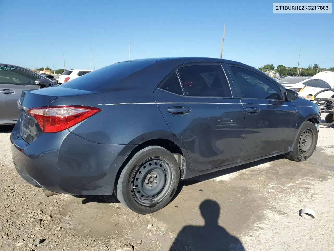2T1BURHE2KC217883 2019 Toyota Corolla L