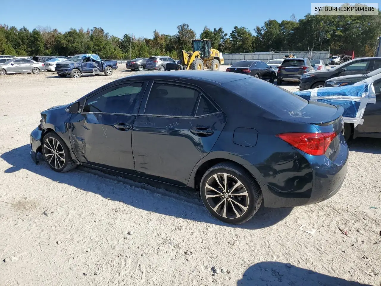 5YFBURHE3KP904886 2019 Toyota Corolla L