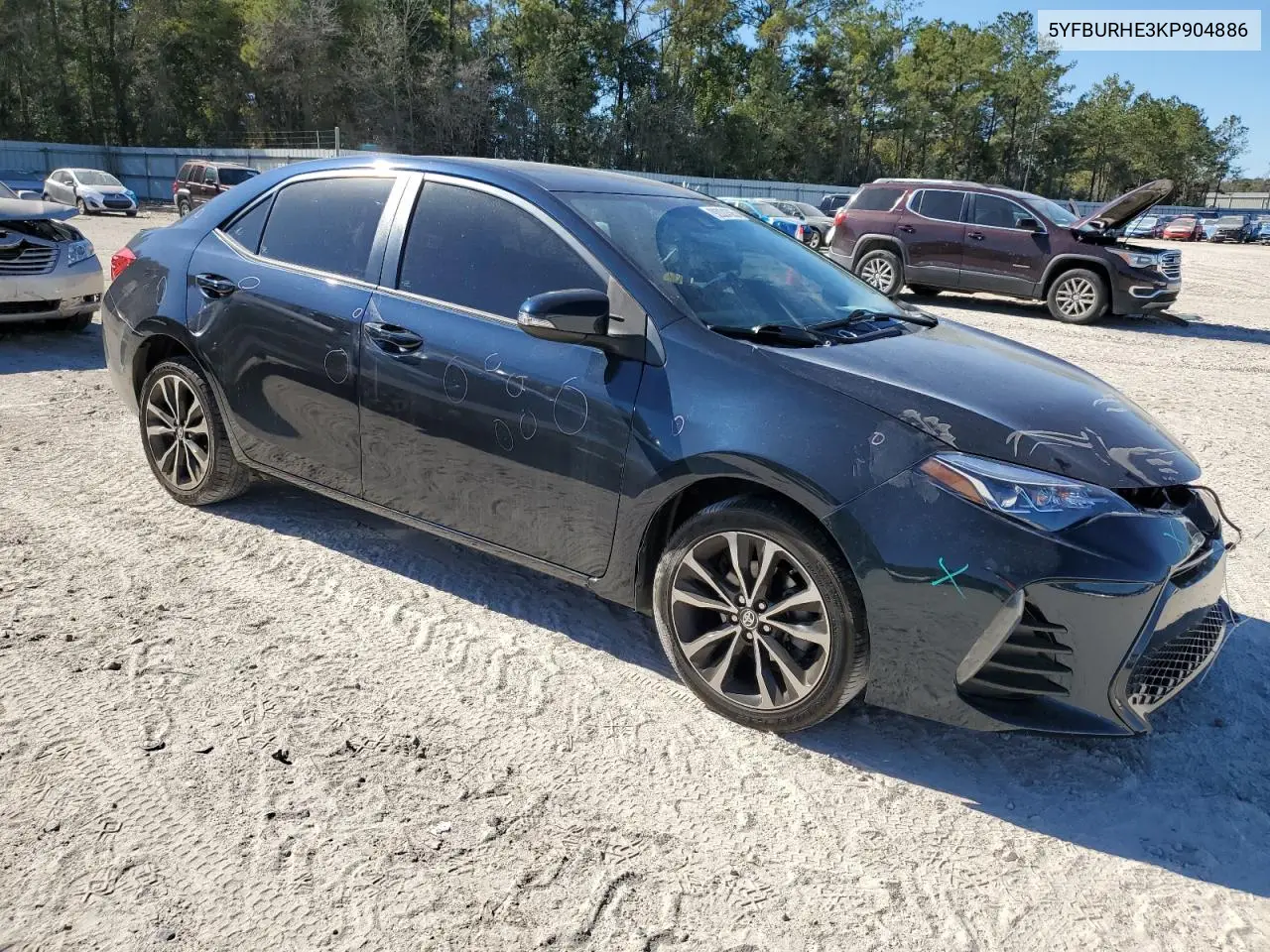 5YFBURHE3KP904886 2019 Toyota Corolla L