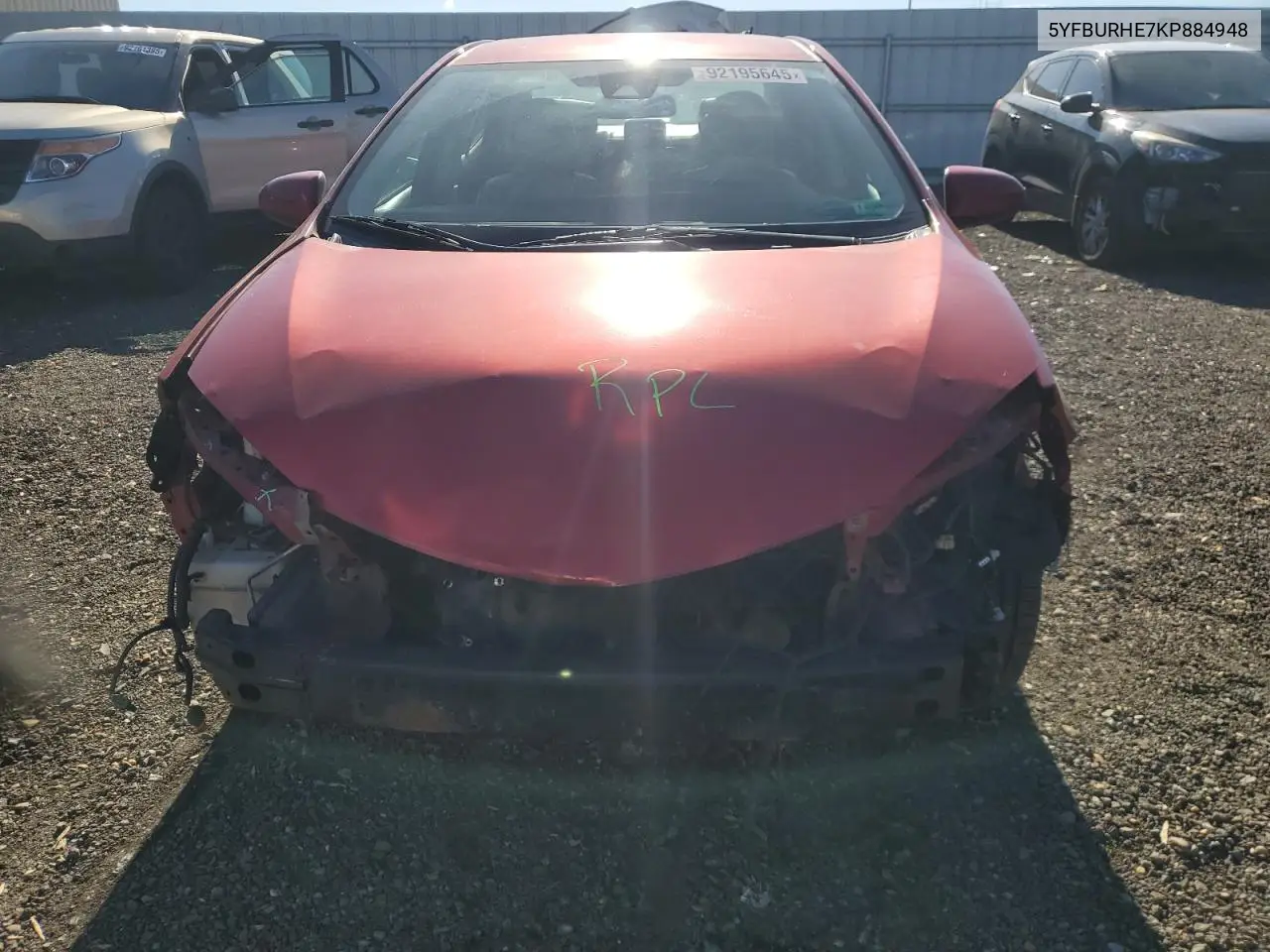 5YFBURHE7KP884948 2019 Toyota Corolla L
