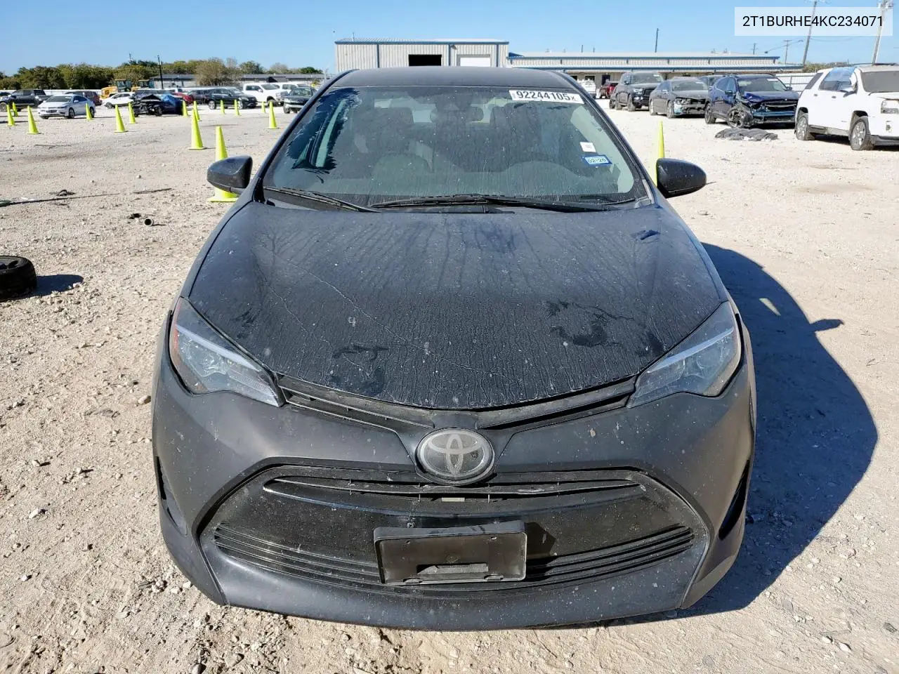 2T1BURHE4KC234071 2019 Toyota Corolla L