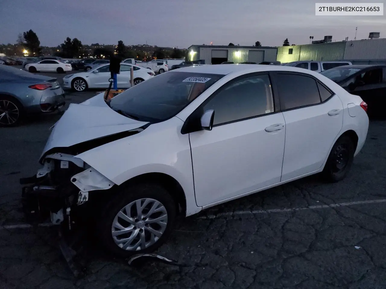 2T1BURHE2KC216653 2019 Toyota Corolla L