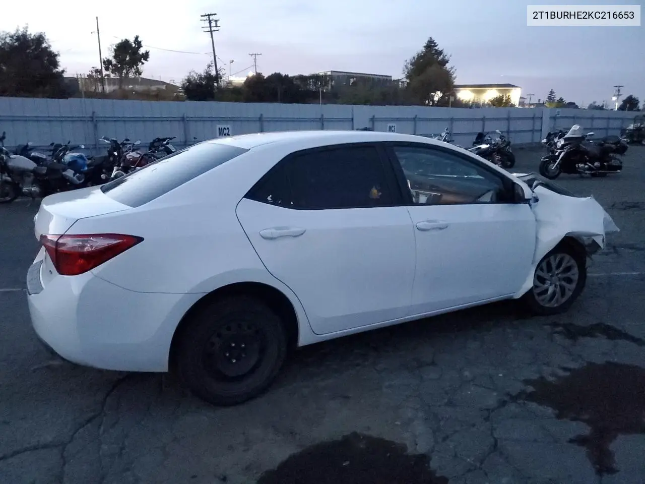 2T1BURHE2KC216653 2019 Toyota Corolla L
