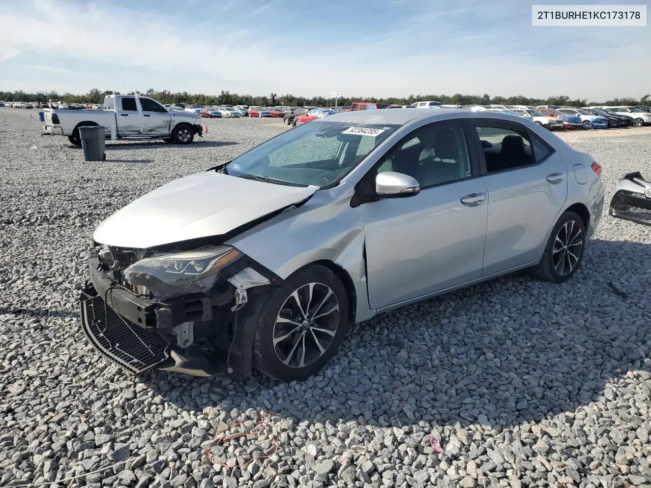 2T1BURHE1KC173178 2019 Toyota Corolla L