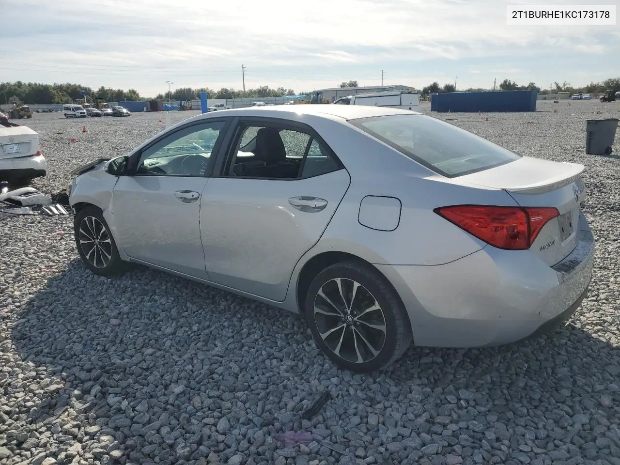 2T1BURHE1KC173178 2019 Toyota Corolla L