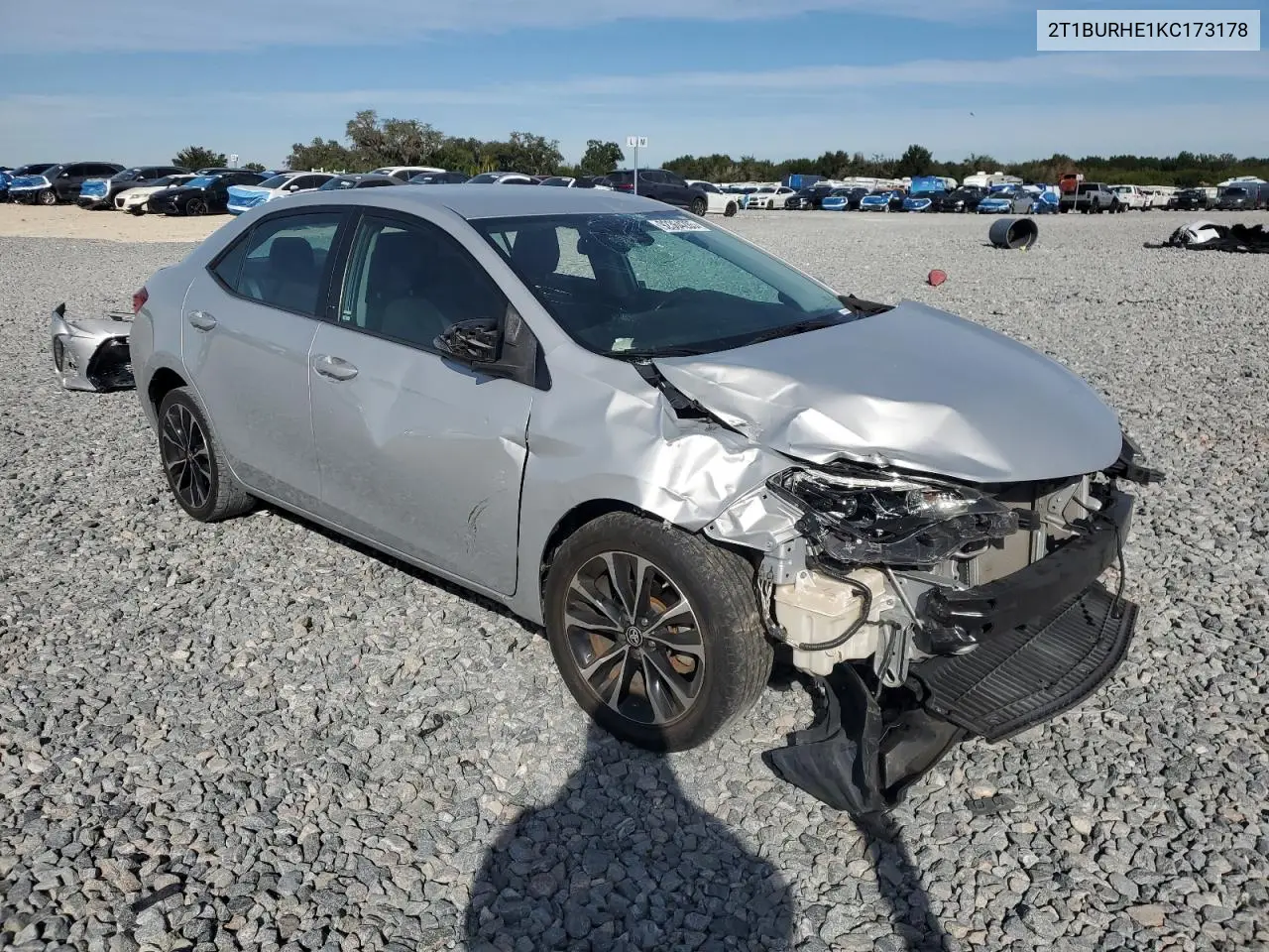 2T1BURHE1KC173178 2019 Toyota Corolla L