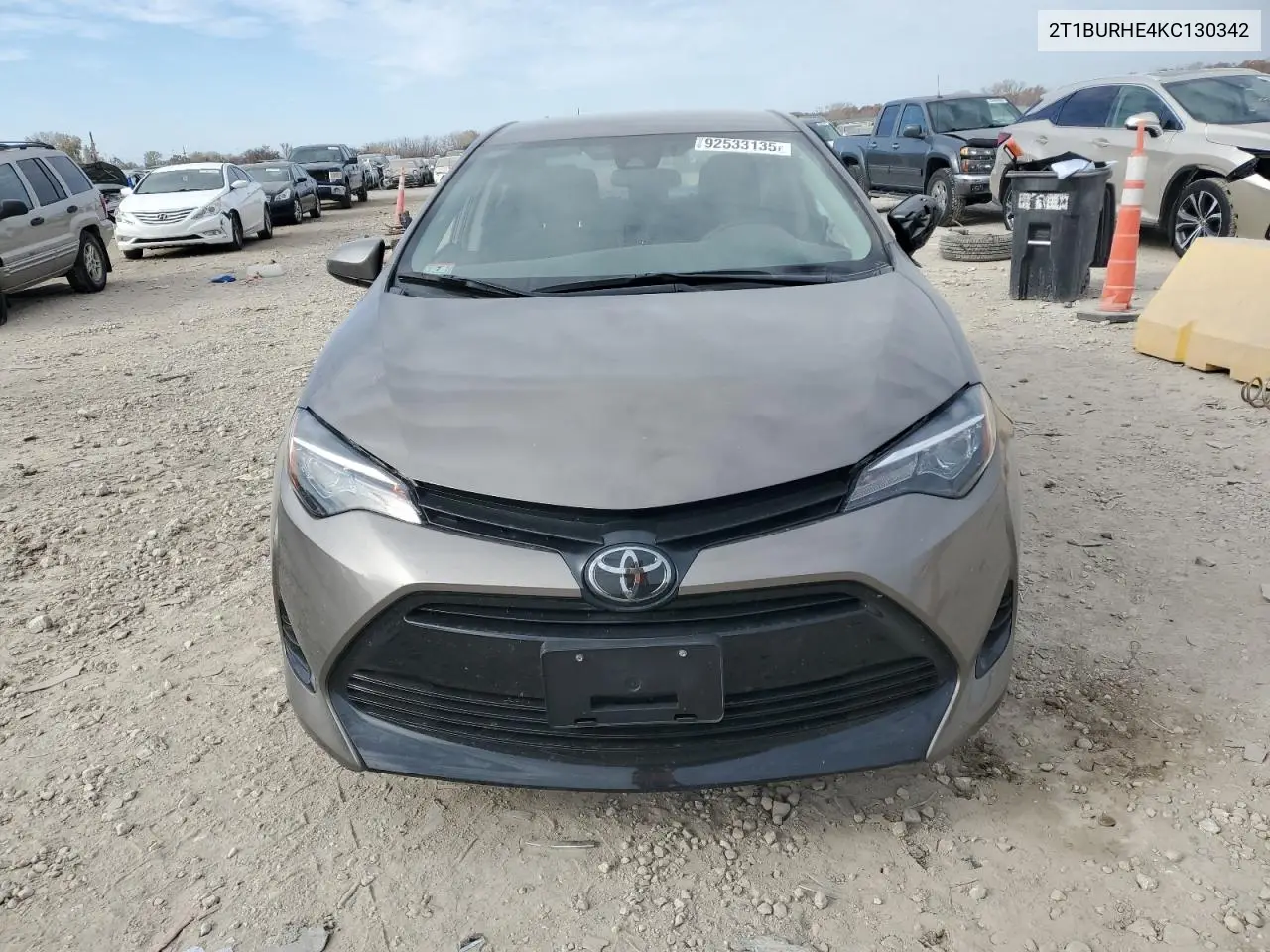 2T1BURHE4KC130342 2019 Toyota Corolla L