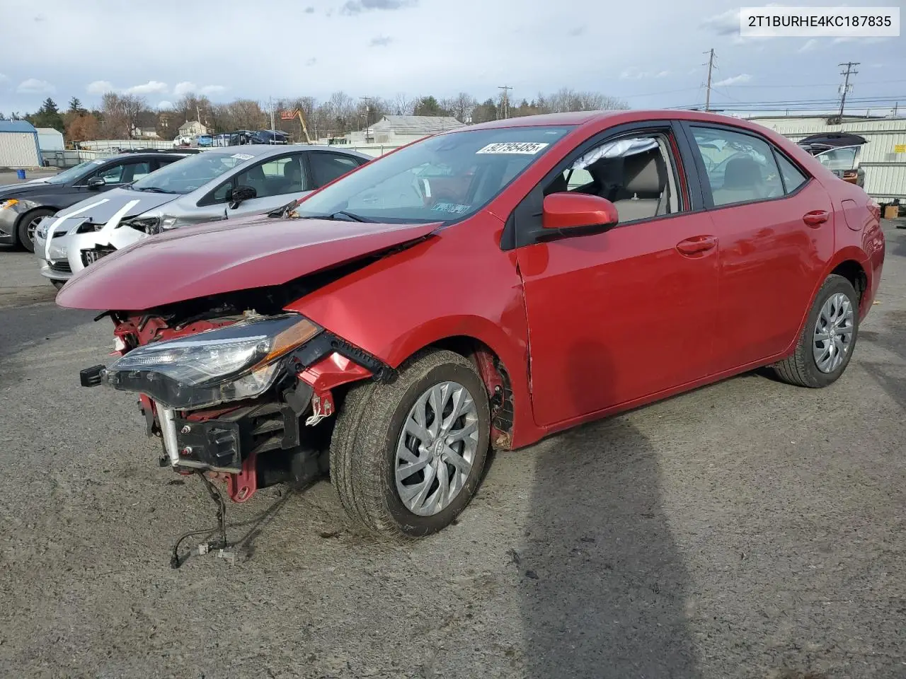 2T1BURHE4KC187835 2019 Toyota Corolla L