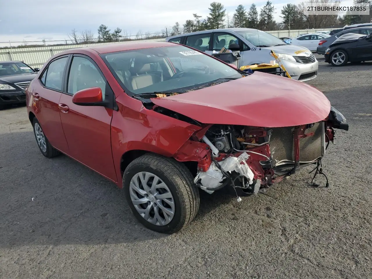2T1BURHE4KC187835 2019 Toyota Corolla L