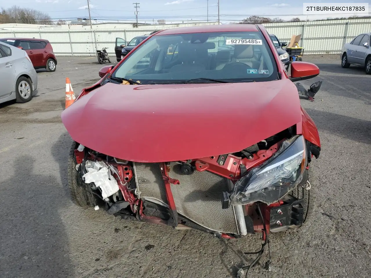 2T1BURHE4KC187835 2019 Toyota Corolla L