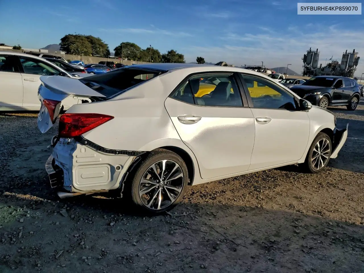 5YFBURHE4KP859070 2019 Toyota Corolla L