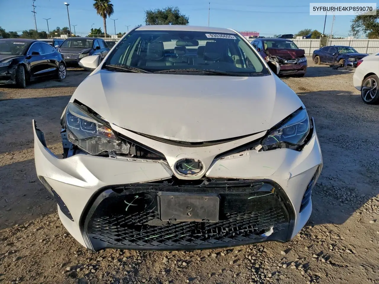 5YFBURHE4KP859070 2019 Toyota Corolla L